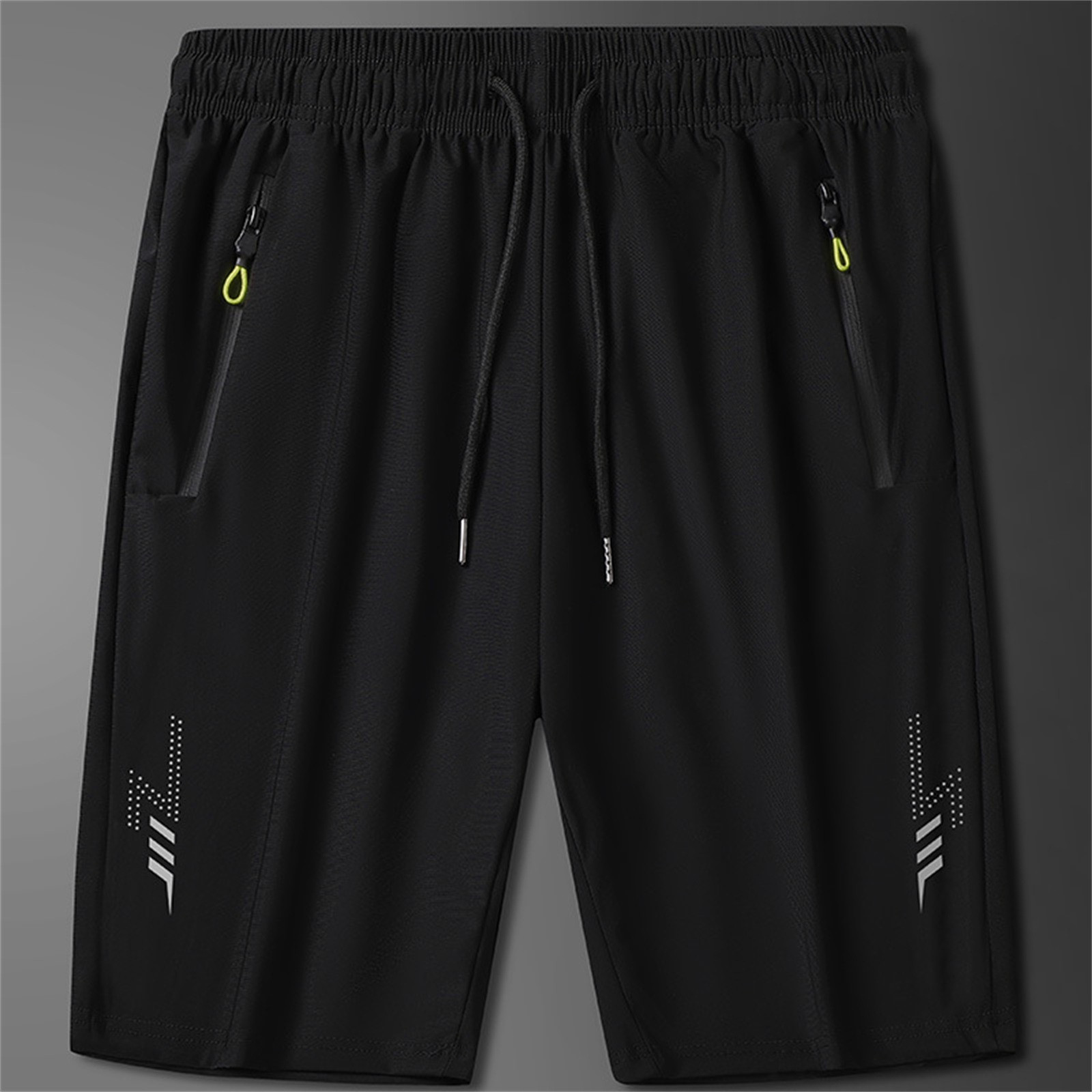 thumbnail image 2 of Pantalones cortos ligeros de running para hombre de 18 cm: bolsillos con cremallera, pantalones cortos deportivos de secado rápido con elasticidad en 4 direcciones, tallas M-XXXXXXL, 2 of 8